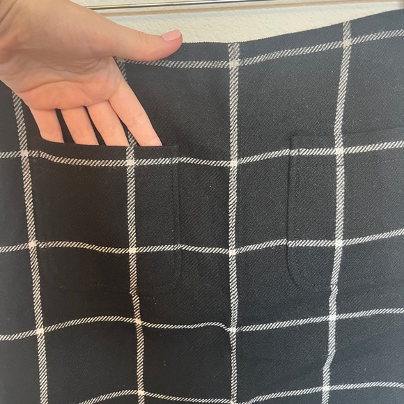 Madewell Black and White Checkered Mini Skirt - Picture 2 of 4